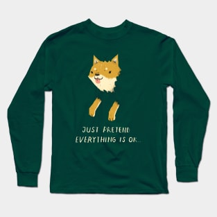 bush shiba Long Sleeve T-Shirt